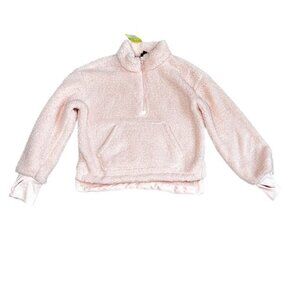 All In Motion Girl's Sherpa 1/4 Zip Jacket Pink Size L (10/12) New With Tags!